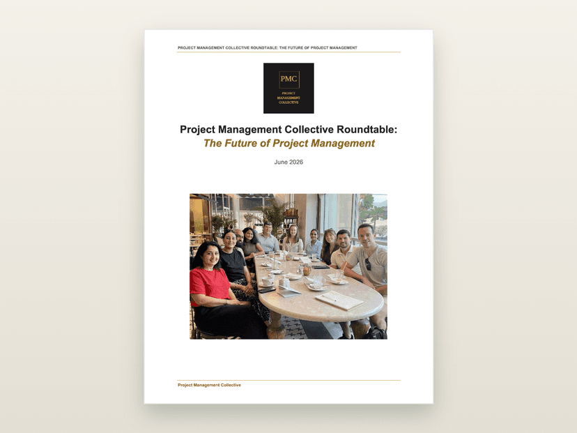 Cover of the Project Management Collective Roundtable report, The Future of Project Management, June 2026