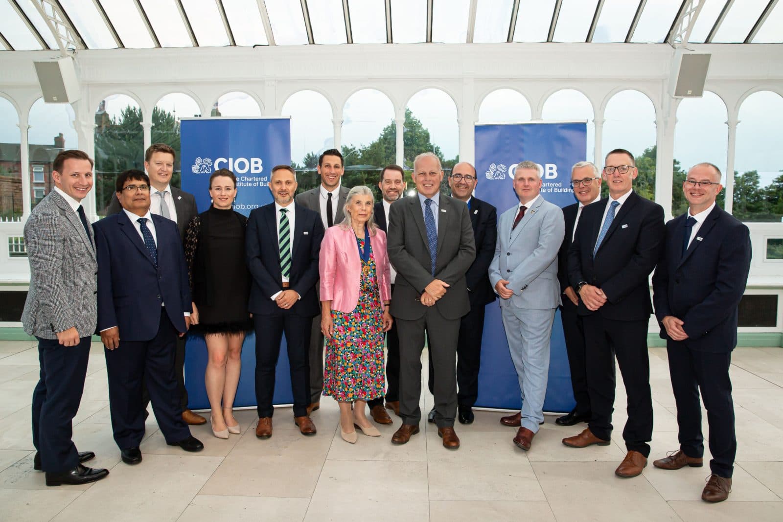 Rachael with fellow CIOB trustees and officers at a CIOB event